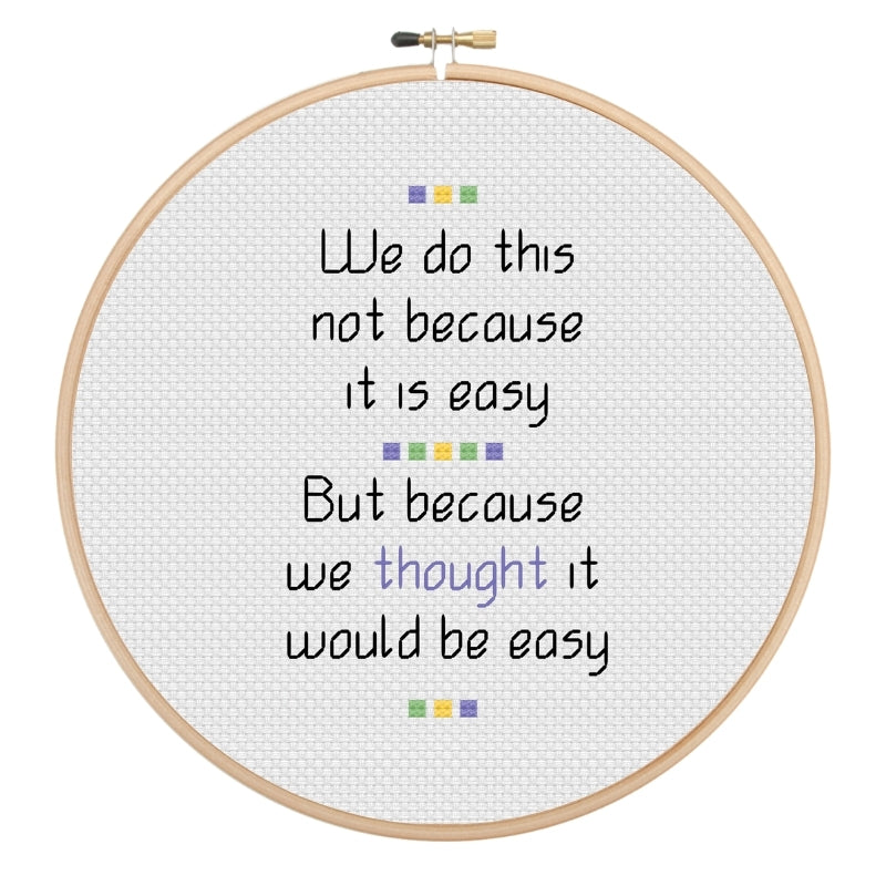 Doing It Easy Cross Stitch Pattern