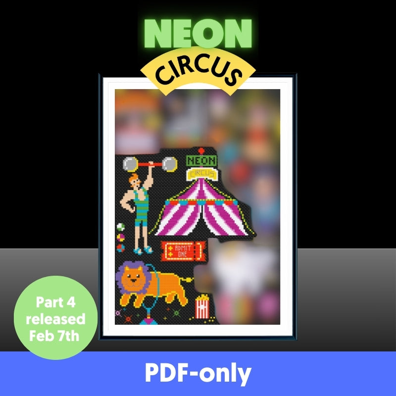 Neon Circus Stitch-a-Long PDF CHARTS ONLY