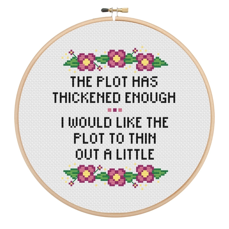 Plot Thickens Cross Stitch Pattern