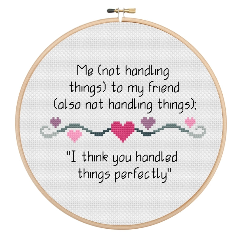 Perfect Handling Cross Stitch Pattern