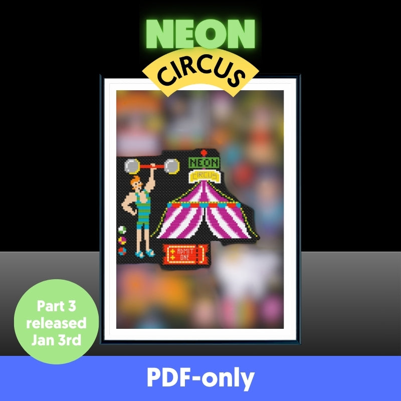 Neon Circus Stitch-a-Long PDF CHARTS ONLY