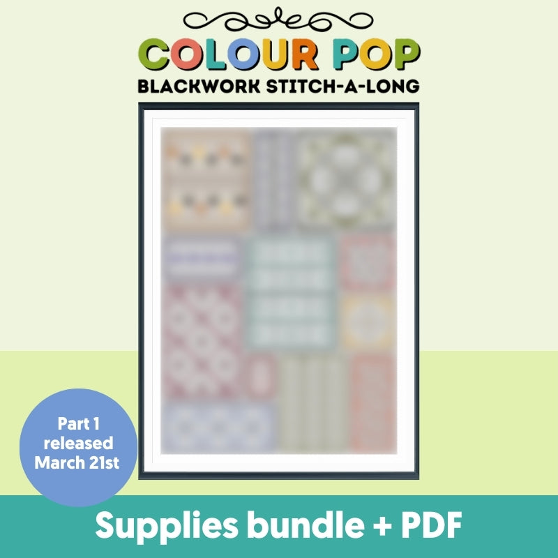 Colour Pop Stitch-a-Long PDF + SUPPLIES BUNDLE