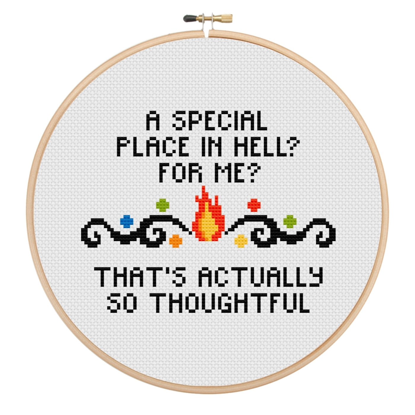 Special Place in Hell Cross Stitch Pattern