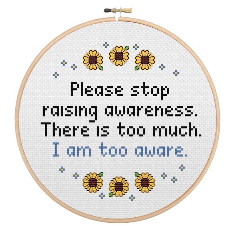 Raising Awareness Cross Stitch Pattern