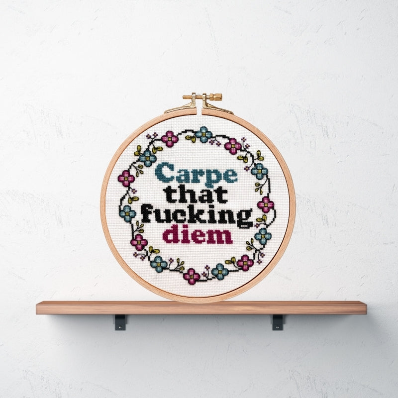 Carpe Diem Cross Stitch Kit