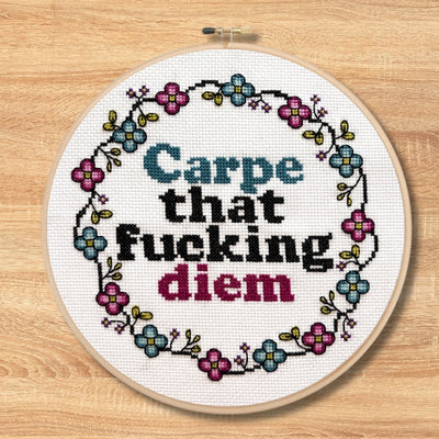 Carpe Diem Cross Stitch Kit