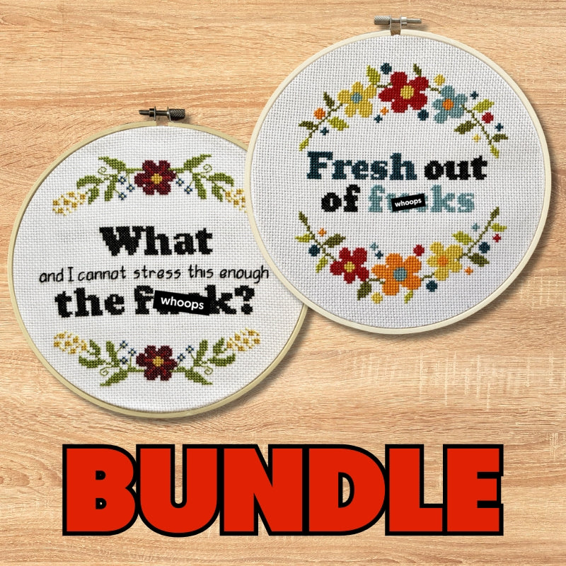 Floral Delight Cross Stitch Kit Bundle