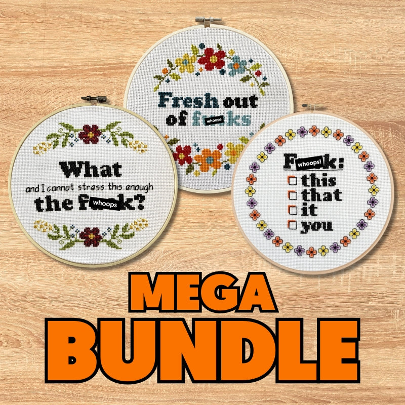 Mega Floral Fantasy Cross Stitch Kit Bundle