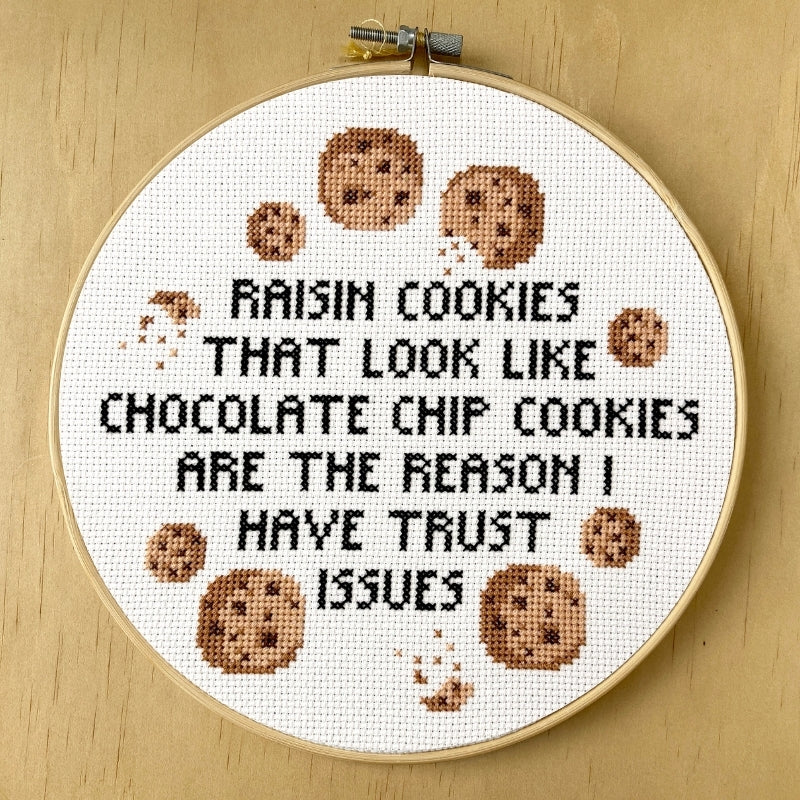 Trust Issues Cross Stitch Kit