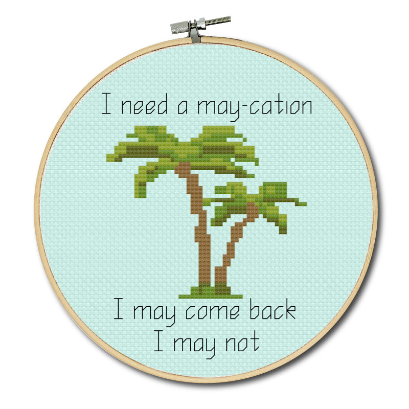 Maycation Cross Stitch Pattern