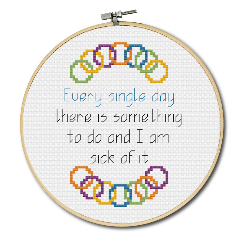 Something To Do Cross Stitch Pattern