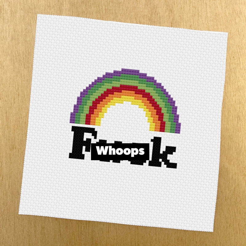 Rainbow Cross Stitch Kit