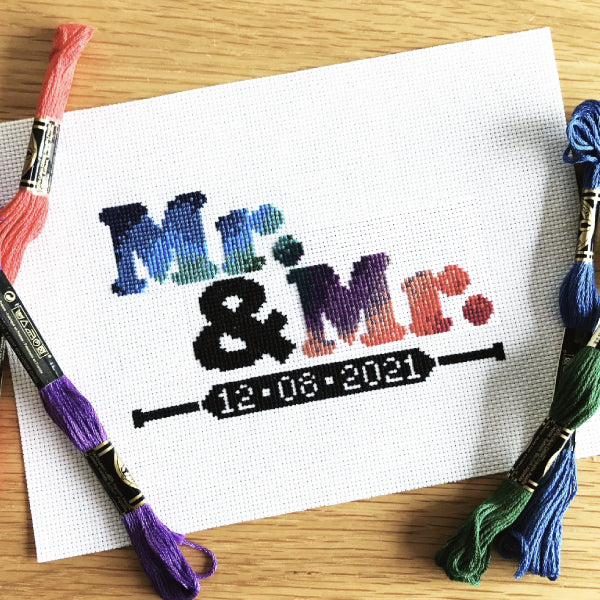 Mr & Mr Cross Stitch Kit