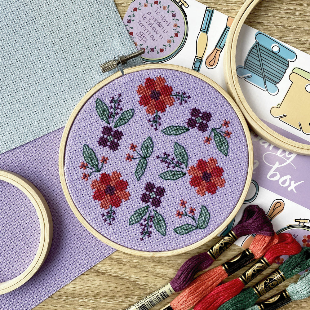 GARDEN PARTY Cross Stitch Box – Spruce Craft Co