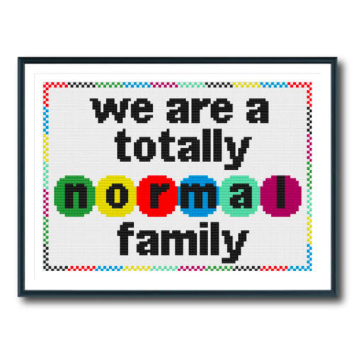 Normal Family Cross Stitch Pattern