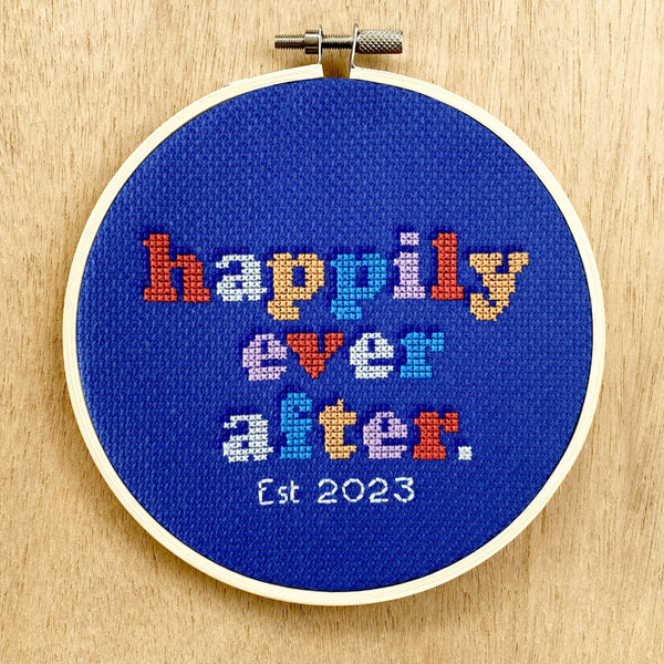 Happily Ever After Cross hot Stitch