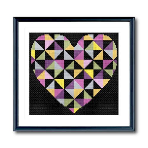 Heartbeat Cross Stitch Pattern